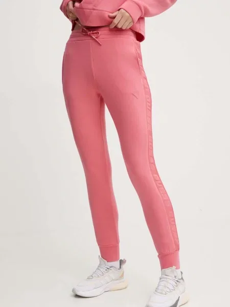 Спортивні штани Guess ALLIE з принтом рожевий