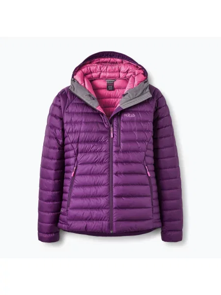 Дамско пухено яке Rab Microlight Alpine mulberry виолетово