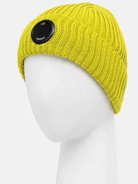 Шерстяная шапка C.p. Company зеленая