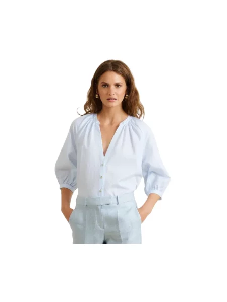 Bluzka Dnm Pure w paski niebieska