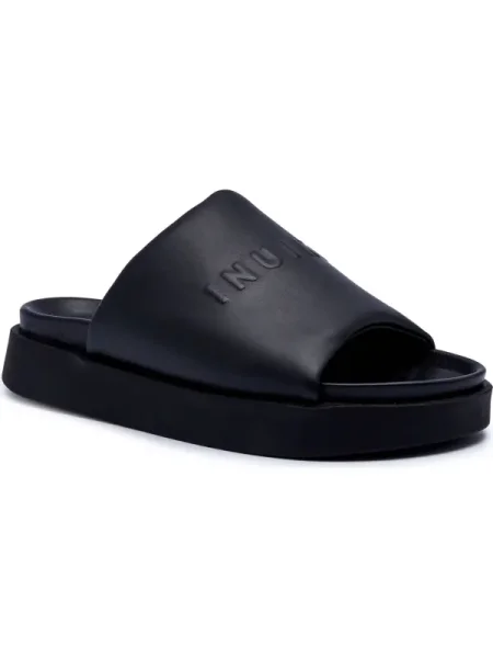 INUIKII De piele șlapi negru