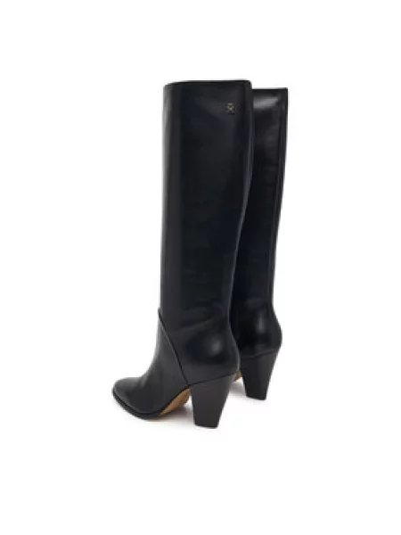 Tommy Hilfiger Zimski škornji Clean Tubular Knee Boot črna