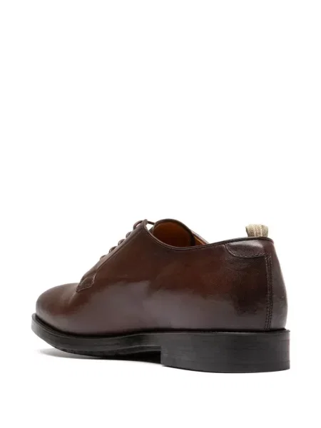 Pantofi derby Officine Creative din piele maro