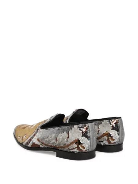 Κιλότα Dolce & Gabbana με παγιέτες slip-on λευκό