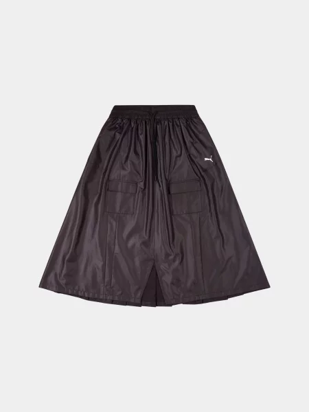 Спідниця міді PUMA Dare To Cargo Pleated Skirt комбінований верх чорний