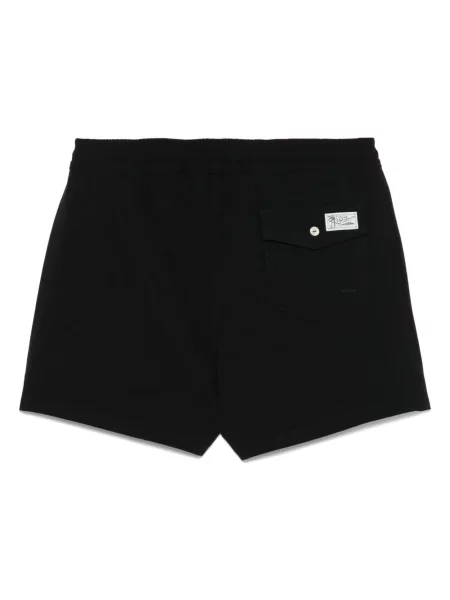Dzianinowe kąpielówki Polo Ralph Lauren w paski czarne