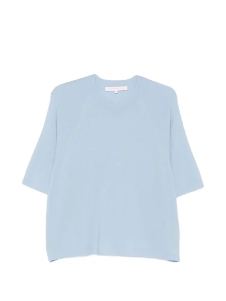 Tricou Absolut Cashmere din cașmir albastru
