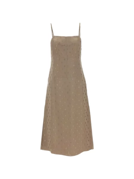 Rochie midi Fendi de mătase cu model floral
