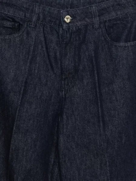 Blugi Emporio Armani plisate albastru