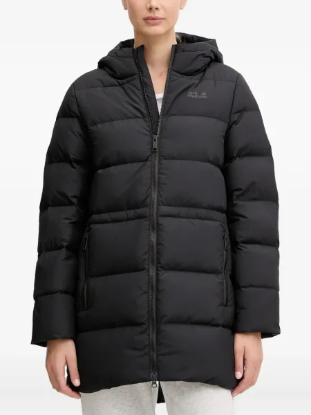 Palton Jack Wolfskin cu glugă negru