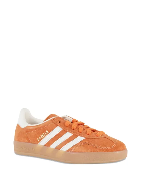 Sneakerși Adidas Gazelle din piele de căprioară cu dungi portocaliu