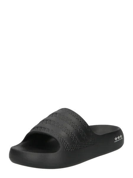 Adidas Originals papuci Adilette Ayoon femei cu platforma negru