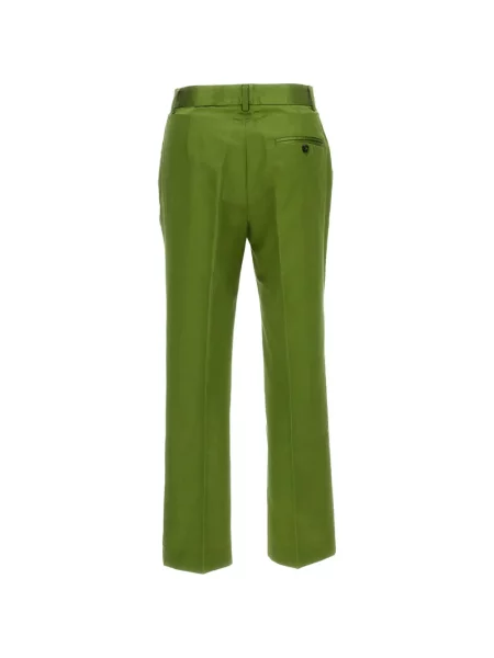 Pantaloni Alberto Biani din satin verde