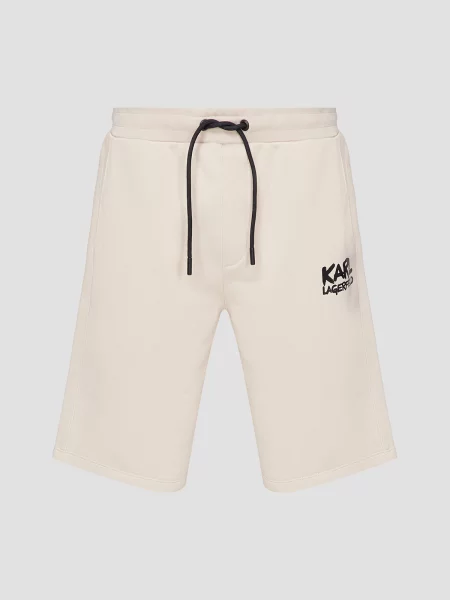 Повседневные шорты Karl Lagerfeld бежевые