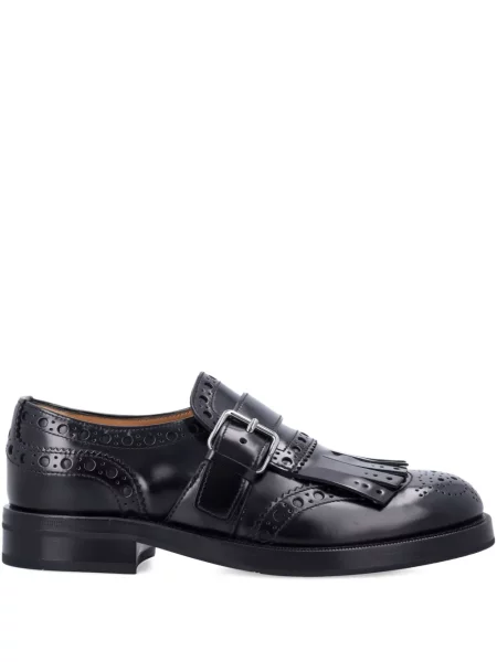 Oxford Church's cu cataramă din țesătură twill negru