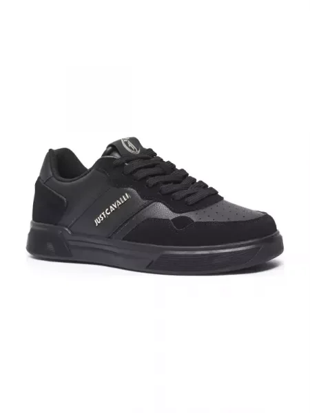 Just Cavalli De piele sneakers FONDO MINIMAL DIS. 4 negru