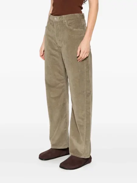 Pantaloni Studio Nicholson de catifea cord verde