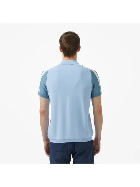 Поло Lacoste голубое
