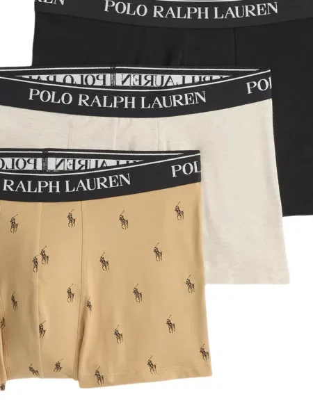 Briaunotas pusiau užtrauktukas zomšinės bokseriai Polo Ralph Lauren balta