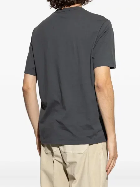Tricou Officine Générale cu decolteu rotund gri