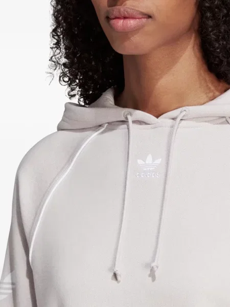 Legginsy Adidas do biegania z nadrukiem z dekoltem w serek czerwone