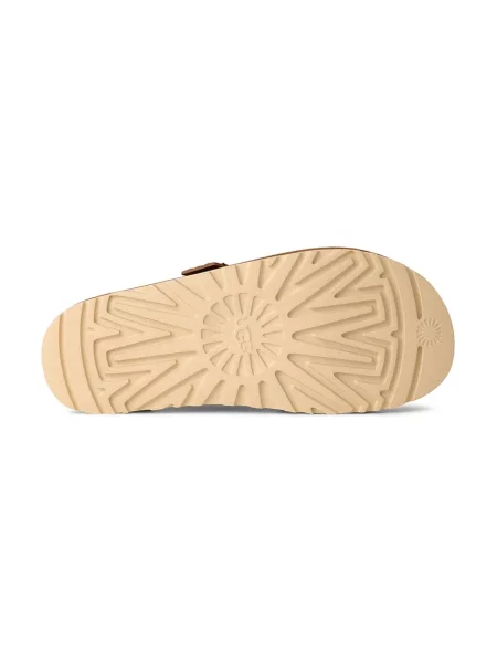 Замшевые туфли Ugg на платформе коричневые