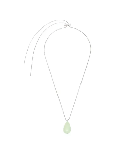 Колие Plan C с перли сребристо