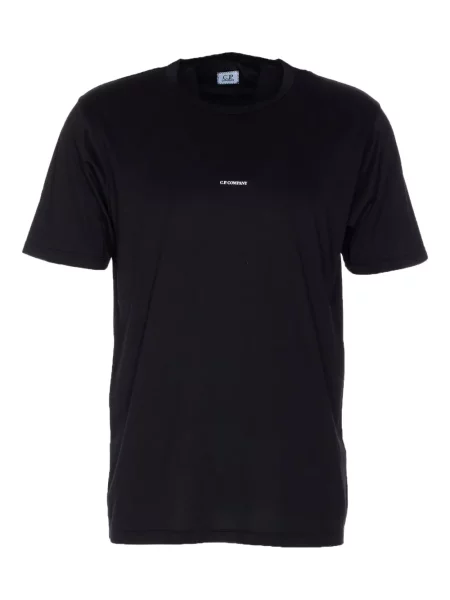 Tricou C.p. Company cu decolteu rotund negru