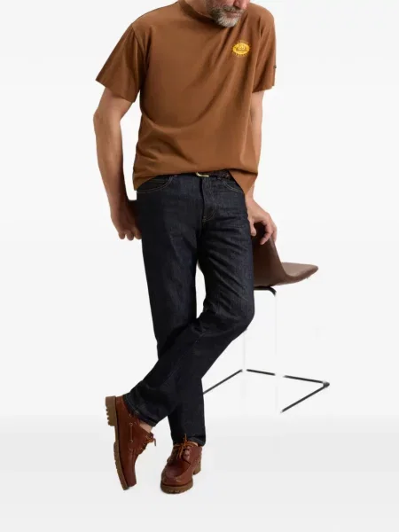 Tricou Woolrich cu imagine maro