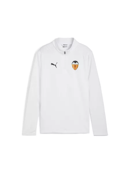 PUMA Młodzieżowa bluza treningowa z zamkiem Valencia CF Odzież biały