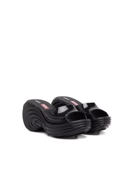 Sandale Diesel cu platformă negru