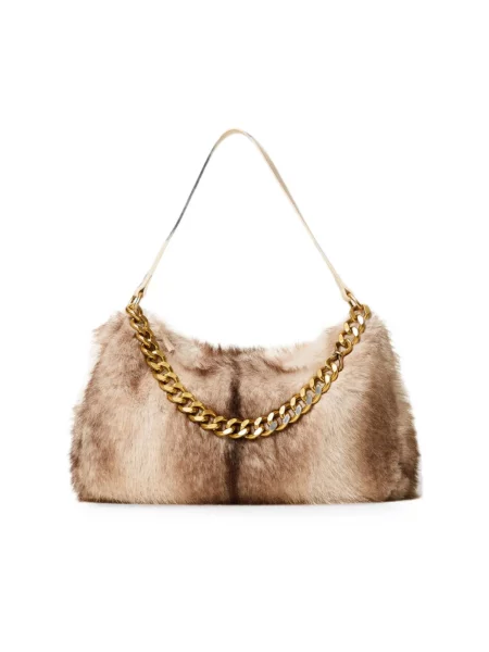 Torebka hobo Twinset beżowa