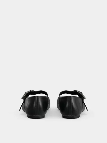 Кожаные балетки Calvin Klein черные