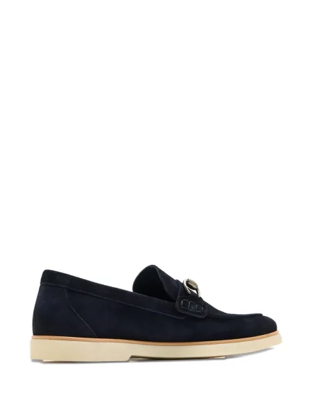 Pantofi loafer Magnanni din piele de căprioară albastru