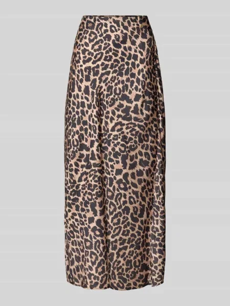 Spódnica GUESS Sibilla Long Satin Skirt Leopard Print L