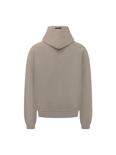 Bluza z kapturem Fear Of God na siłownię beżowa