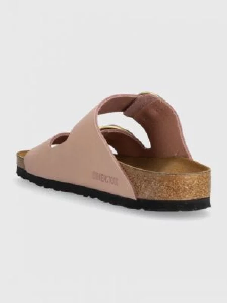 Nubukové pantofle Birkenstock Arizona Big Buckle růžová