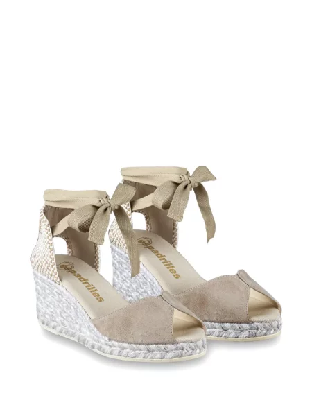 Espadrile Espadrilles cu pană cu legături
