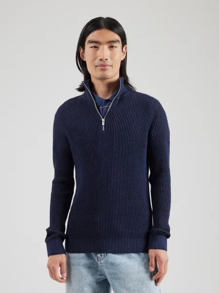 Jack & Jones Premium Pulover JPRBLALIAM noapte albastru