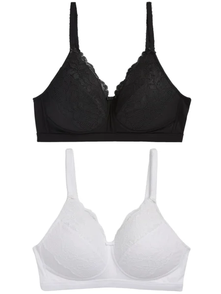 Next Sutien negru alb