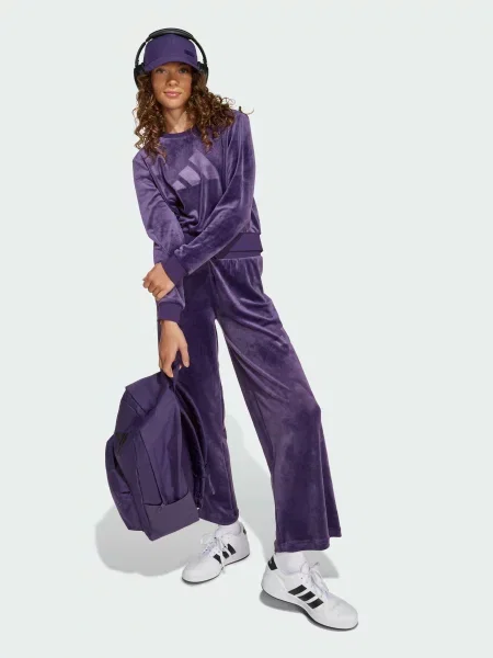 Дитячий Світшот adidas комбінований верх фіолетовий