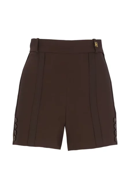 Pantaloni scurți Elisabetta Franchi maro