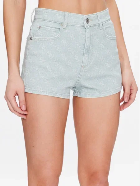 Guess Pantaloni scurți de blugi Lella verde