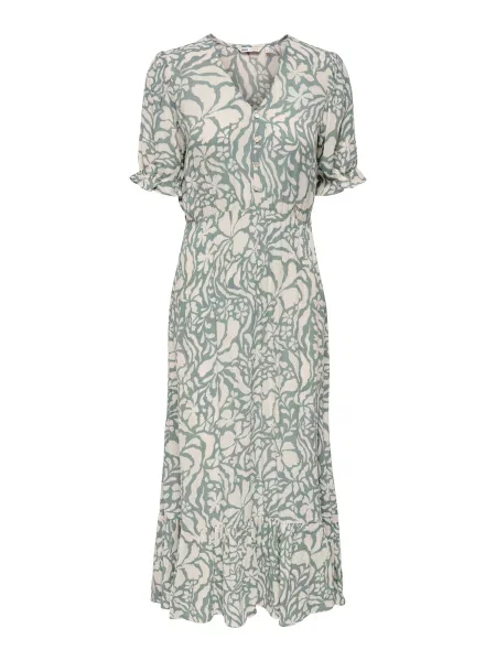 ONLY Rochie ONLCHIANTI crem / smarald verde