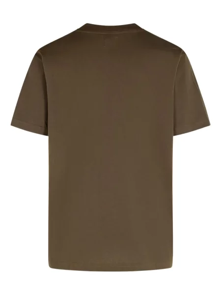 Tricou New Balance cu decolteu rotund cu autograf maro