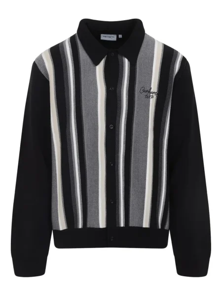 Cardigan Carhartt Wip cu dungi negru