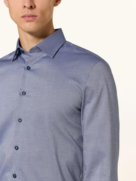 Olymp Koszula No. Six Super Slim blau granatowa