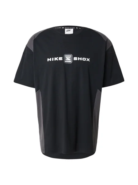 Nike Sportswear Tricou SHOX gri închis / negru alb