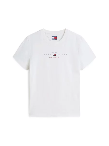 Tommy Jeans Tricou bleumarin / roșu alb