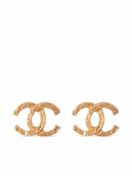 Náušnice Chanel Pre-owned zlaté